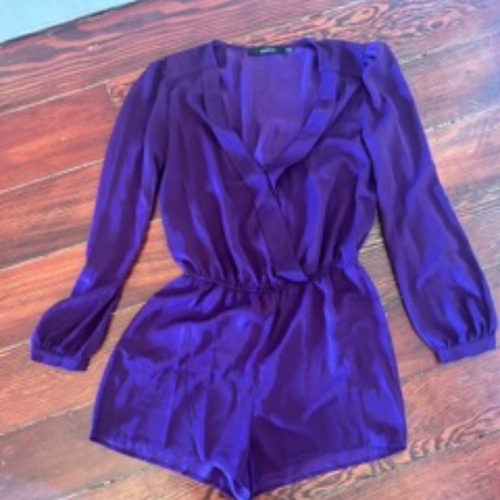 Ark & Co Purple Long Sleeve Romper